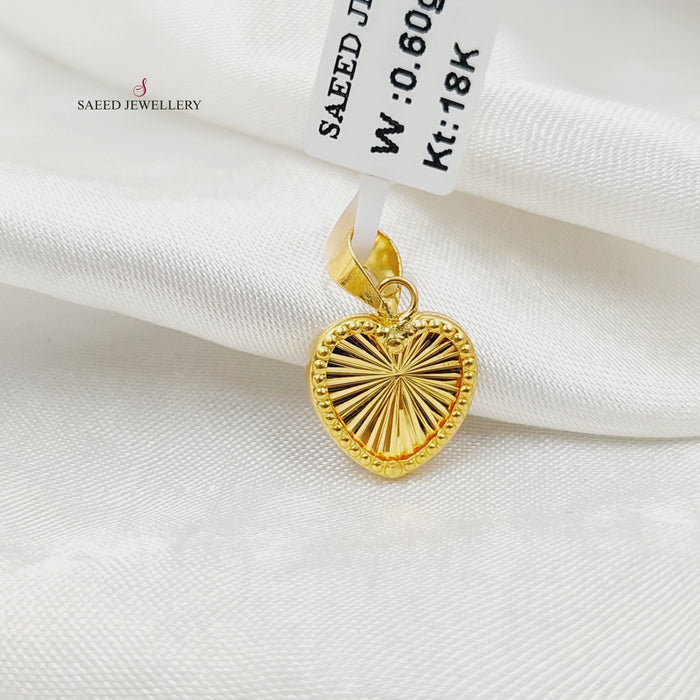 18K تعليقة قلب-مجوهرات الشيخ سعيد-Saeed Jewelry
