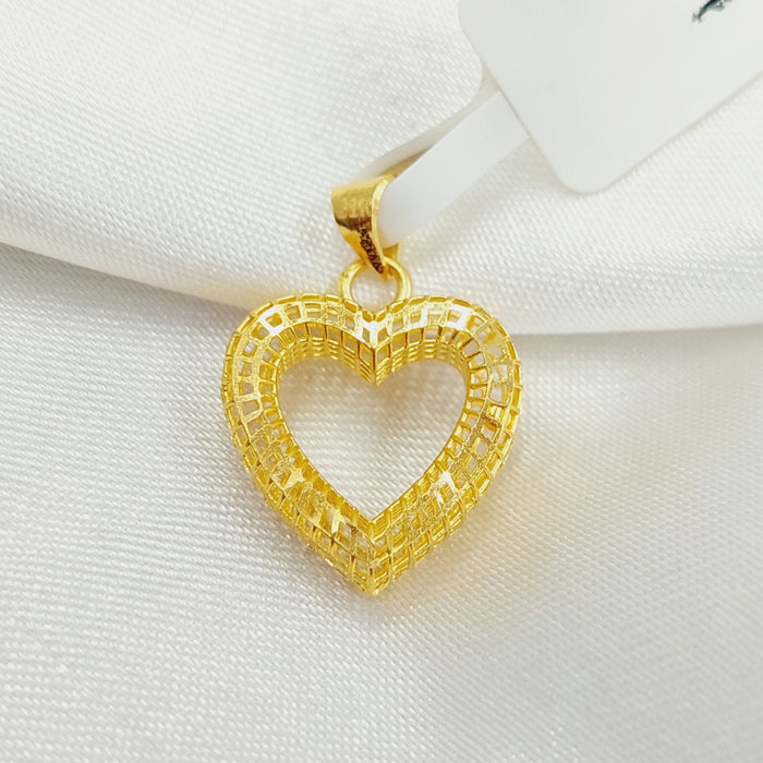 Heart Pendant Made Of 21K Yellow Gold by Saeed Jewelry-28156