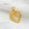 21K Heart Pendant Made of 21K Yellow Gold by Saeed Jewelry-26757
