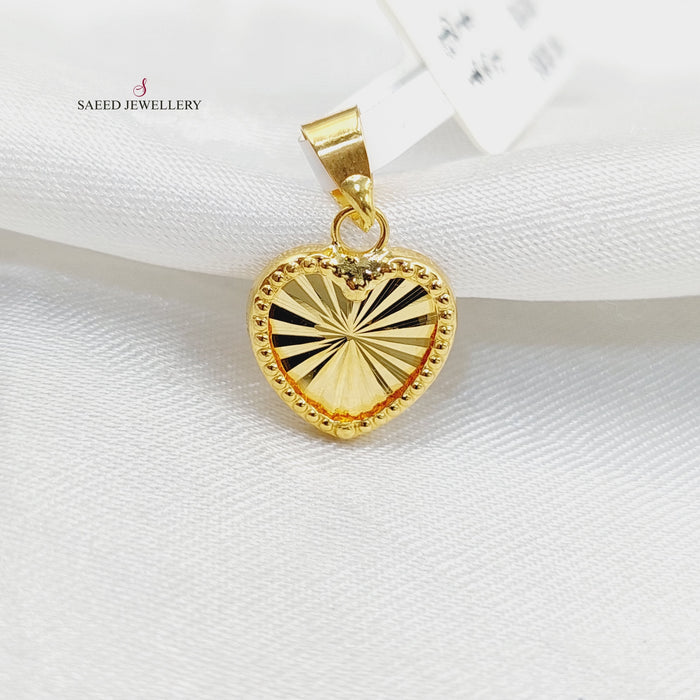 Heart Pendant  Made Of 18K Yellow Gold by Saeed Jewelry-29642