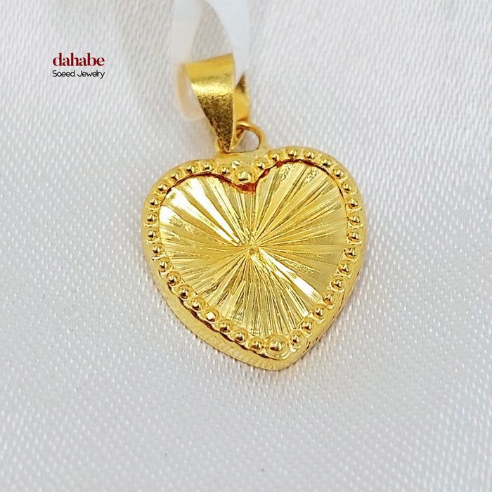18K تعليقة قلب-مجوهرات الشيخ سعيد-Saeed Jewelry