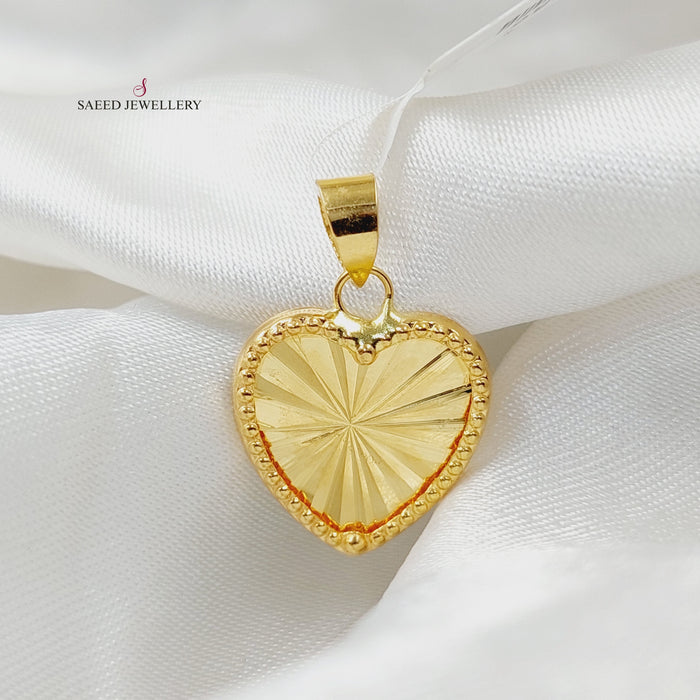 18K تعليقة قلب-مجوهرات الشيخ سعيد-Saeed Jewelry