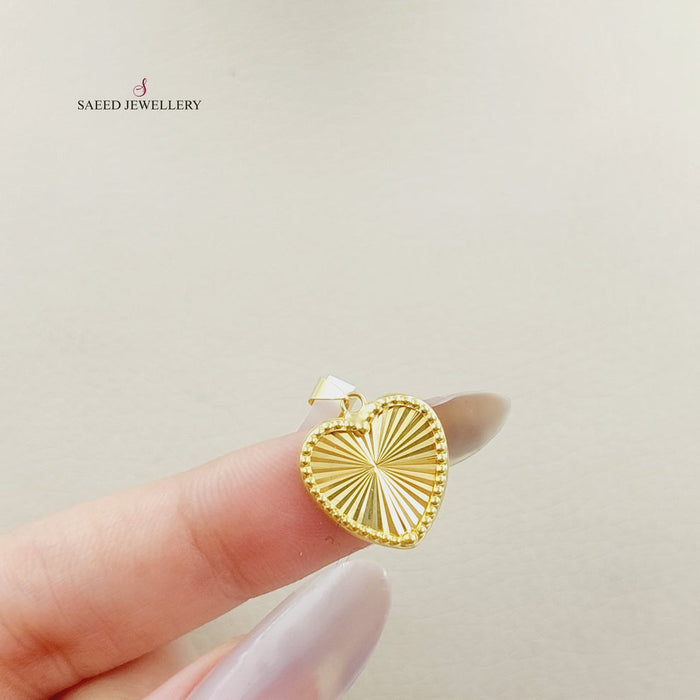 Heart Pendant Made Of 18K Yellow Gold by Saeed Jewelry-28523