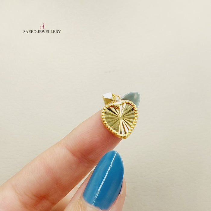 Heart Pendant  Made Of 18K Yellow Gold by Saeed Jewelry-29641