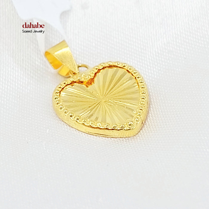 18K تعليقة قلب-مجوهرات الشيخ سعيد-Saeed Jewelry