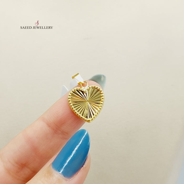 Heart Pendant  Made Of 18K Yellow Gold by Saeed Jewelry-29640