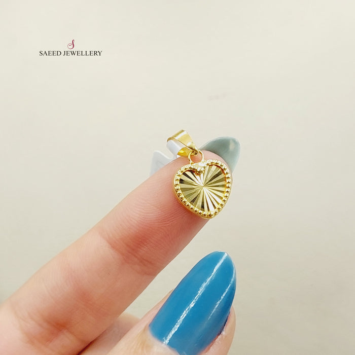 Heart Pendant  Made Of 18K Yellow Gold by Saeed Jewelry-29643