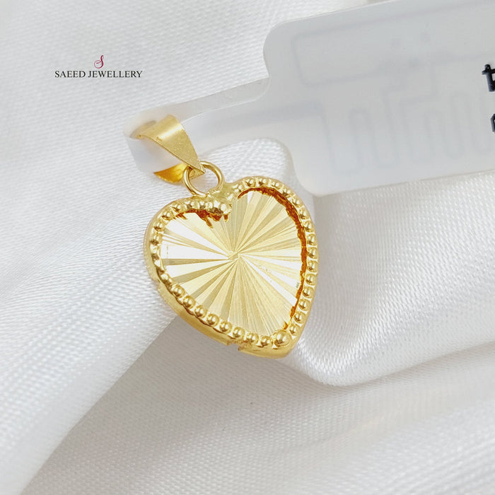 Heart Pendant Made Of 18K Yellow Gold by Saeed Jewelry-28522