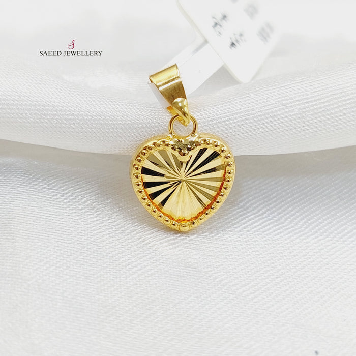 Heart Pendant  Made Of 18K Yellow Gold by Saeed Jewelry-29642