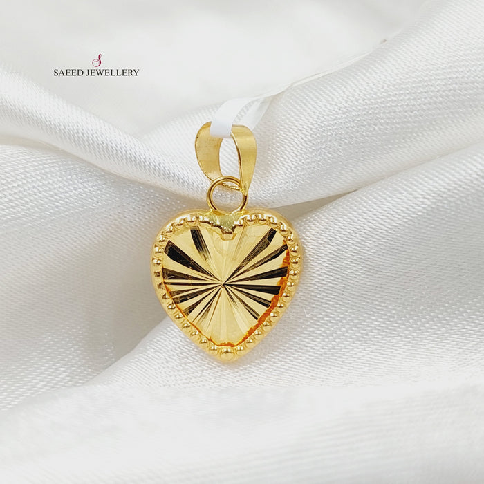 18K تعليقة قلب-مجوهرات الشيخ سعيد-Saeed Jewelry