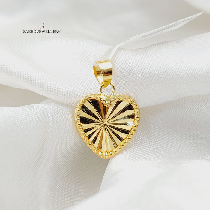 18K تعليقة قلب-مجوهرات الشيخ سعيد-Saeed Jewelry