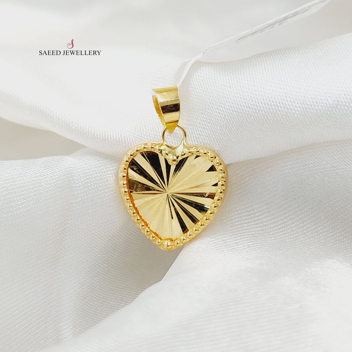 18K تعليقة قلب-مجوهرات الشيخ سعيد-Saeed Jewelry