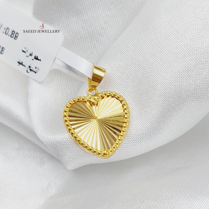 Heart Pendant Made Of 18K Yellow Gold by Saeed Jewelry-28523