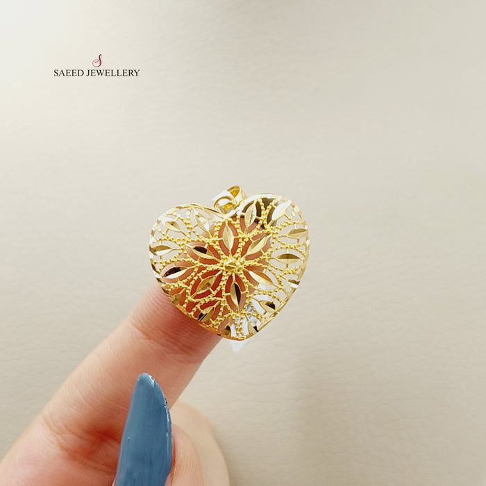 Heart Pendant Made Of 21K Yellow Gold by Saeed Jewelry-27712