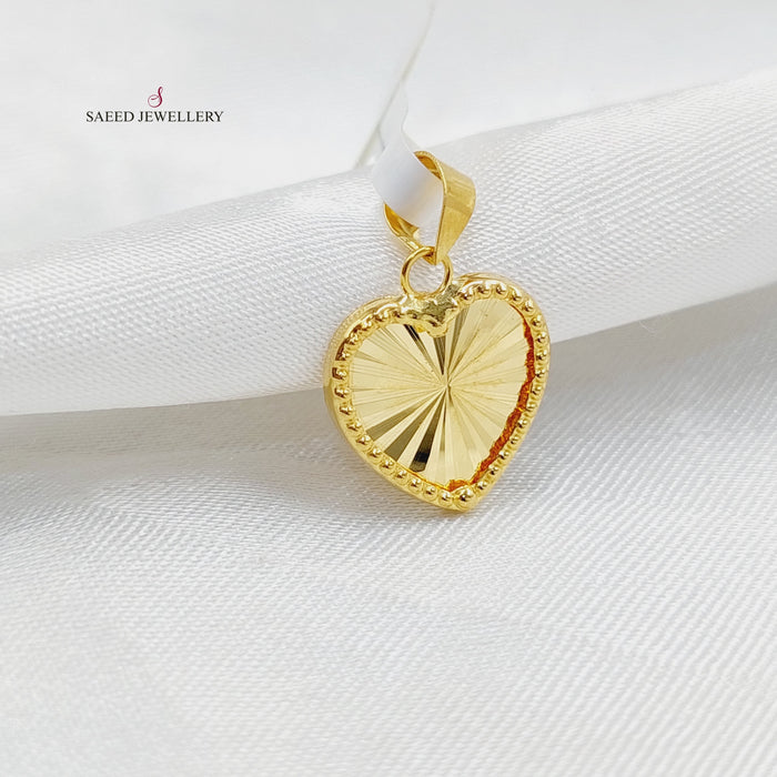 Heart Pendant  Made Of 18K Yellow Gold by Saeed Jewelry-29641
