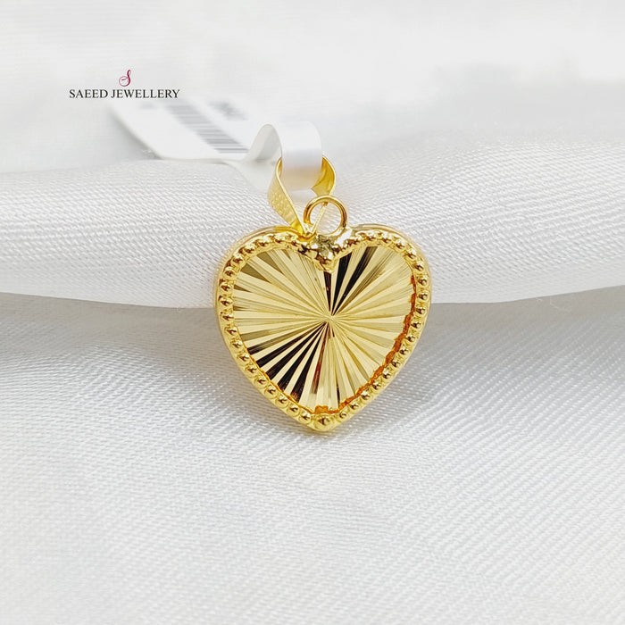 Heart Pendant  Made Of 18K Yellow Gold by Saeed Jewelry-29640
