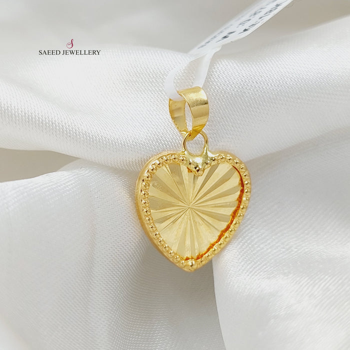 18K تعليقة قلب-مجوهرات الشيخ سعيد-Saeed Jewelry