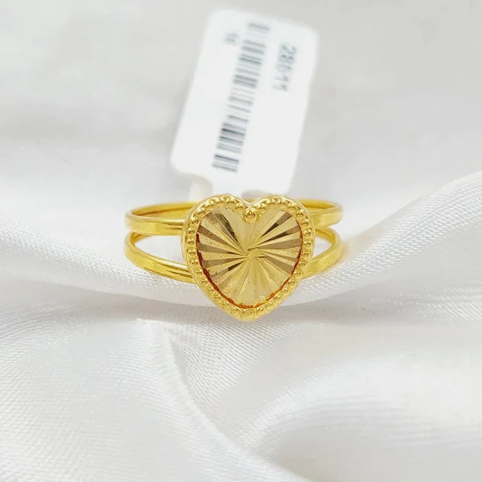 Heart Ring  Made Of 18K Yellow Gold by Saeed Jewelry-28835