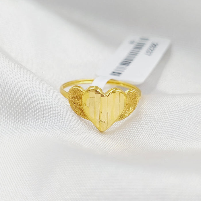Heart Ring Made Of 18K Yellow Gold by Saeed Jewelry-28441