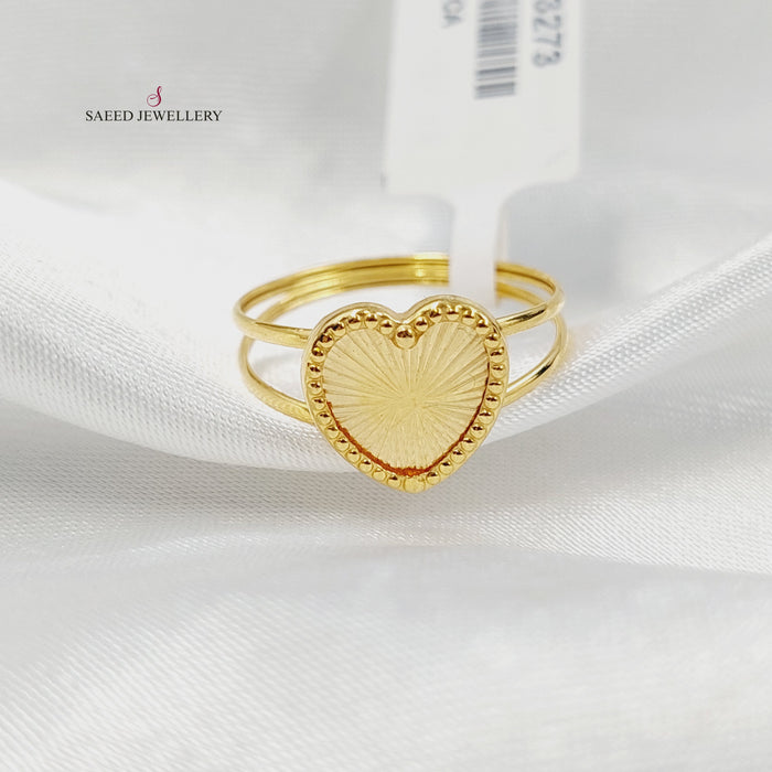18K خاتم قلب-مجوهرات الشيخ سعيد-Saeed Jewelry