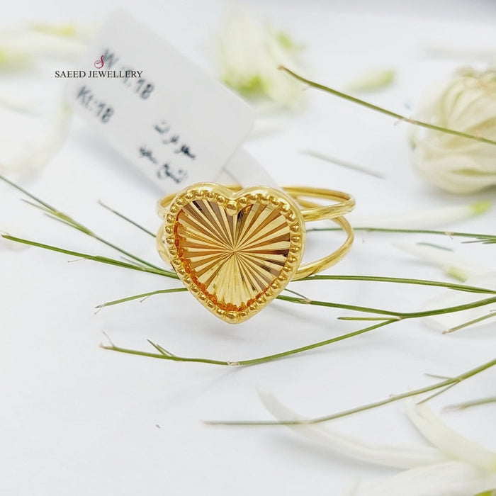 Heart Ring  Made Of 18K Yellow Gold by Saeed Jewelry-29618