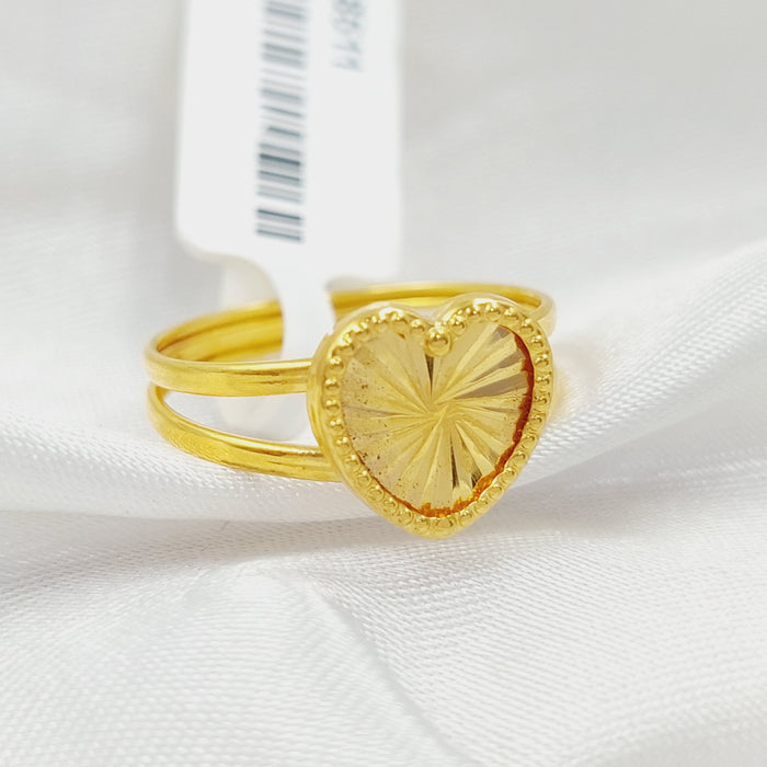 Heart Ring Made Of 18K Yellow Gold by Saeed Jewelry-28511