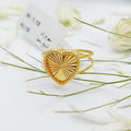 Heart Ring Made Of 18K Yellow Gold by Saeed Jewelry-28510