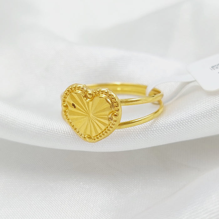 Heart Ring Made Of 18K Yellow Gold by Saeed Jewelry-28084