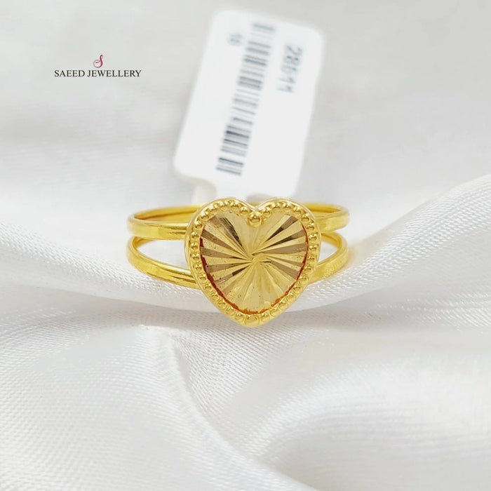 Heart Ring  Made Of 18K Yellow Gold by Saeed Jewelry-29619