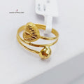 Heart Ring Made Of 21K Yellow Gold by Saeed Jewelry-27865