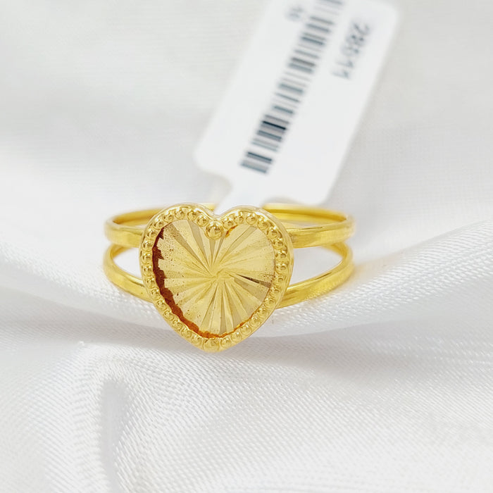 Heart Ring Made Of 18K Yellow Gold by Saeed Jewelry-28511