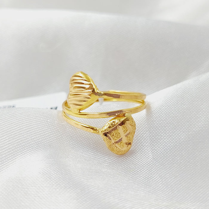 Heart Ring  Made Of 21K Yellow Gold by Saeed Jewelry-28725