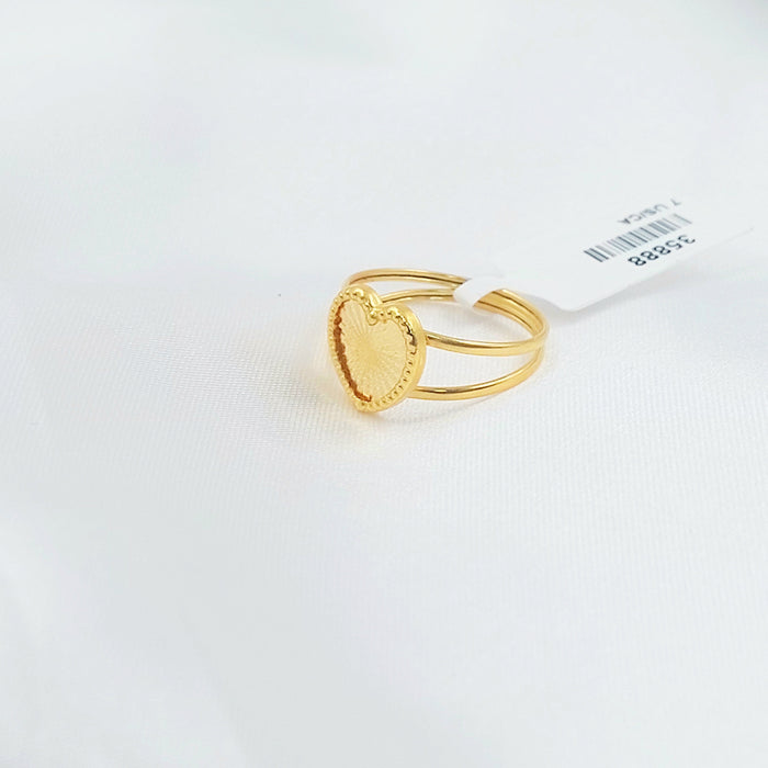 18K خاتم قلب-مجوهرات الشيخ سعيد-Saeed Jewelry