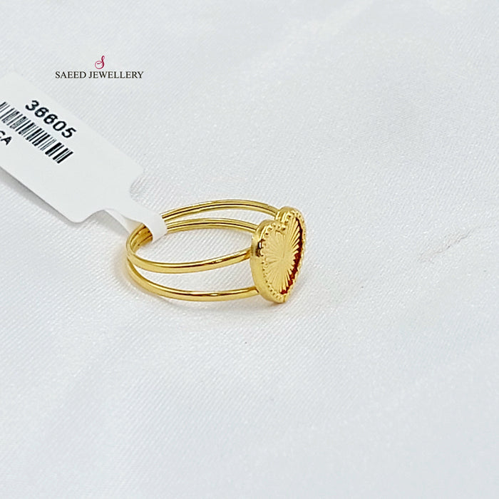 18K خاتم قلب-مجوهرات الشيخ سعيد-Saeed Jewelry