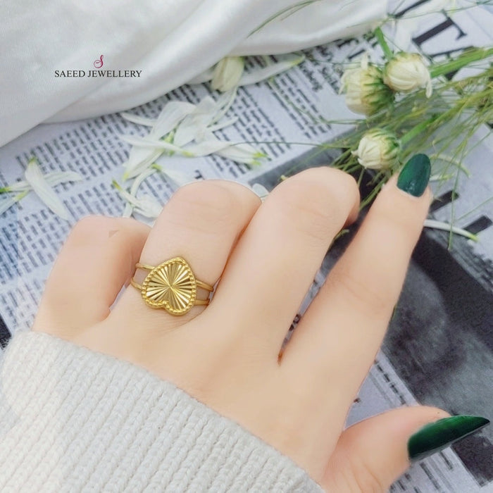 Heart Ring  Made Of 18K Yellow Gold by Saeed Jewelry-29617