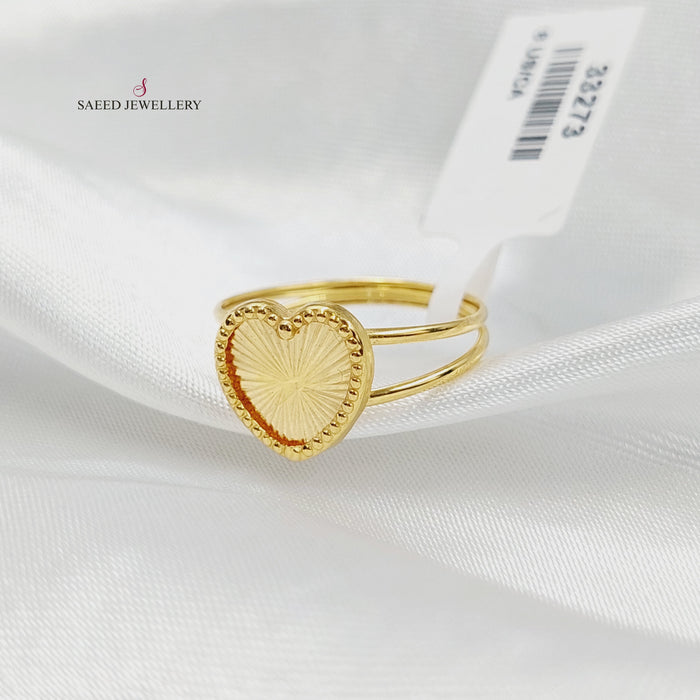 18K خاتم قلب-مجوهرات الشيخ سعيد-Saeed Jewelry