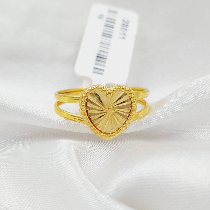 Heart Ring Made Of 18K Yellow Gold by Saeed Jewelry-28511