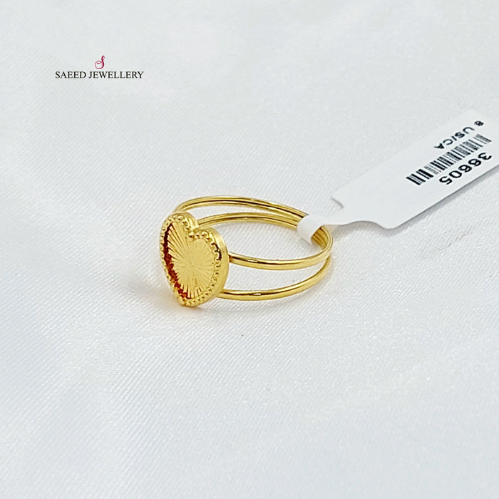 18K خاتم قلب-مجوهرات الشيخ سعيد-Saeed Jewelry