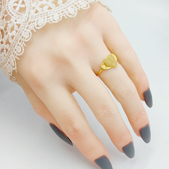Heart Ring Made Of 18K Yellow Gold by Saeed Jewelry-28238