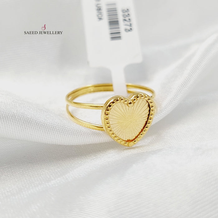 18K خاتم قلب-مجوهرات الشيخ سعيد-Saeed Jewelry
