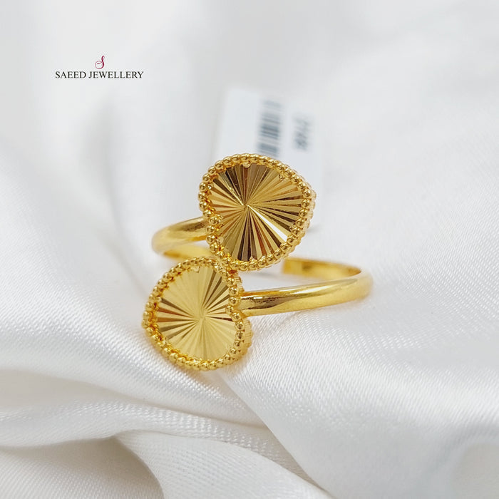 Heart Ring Made Of 21K Yellow Gold by Saeed Jewelry-27496