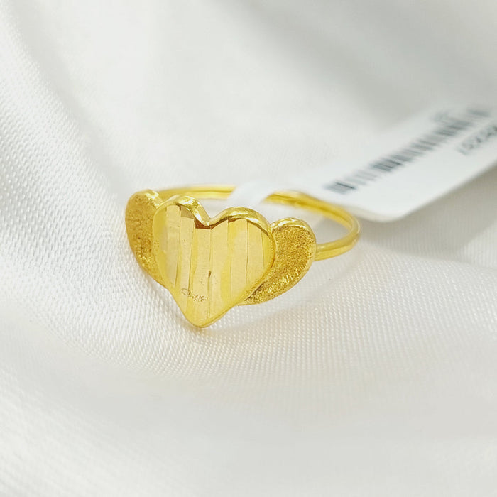 Heart Ring Made Of 18K Yellow Gold by Saeed Jewelry-28442