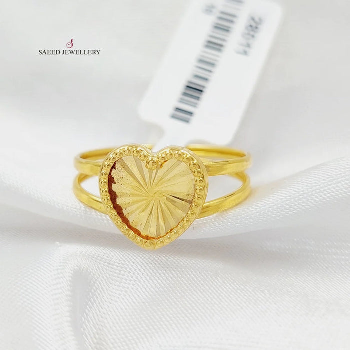 Heart Ring  Made Of 18K Yellow Gold by Saeed Jewelry-29619