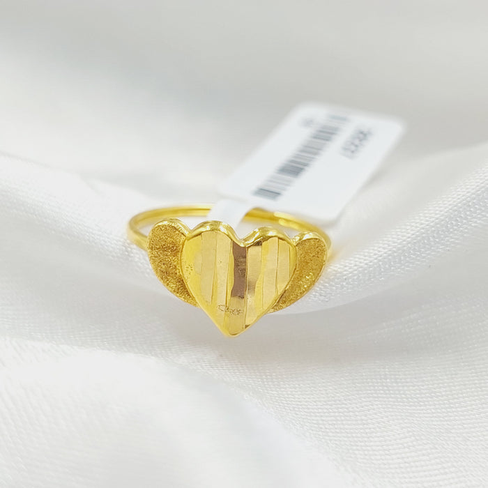 Heart Ring Made Of 18K Yellow Gold by Saeed Jewelry-28238