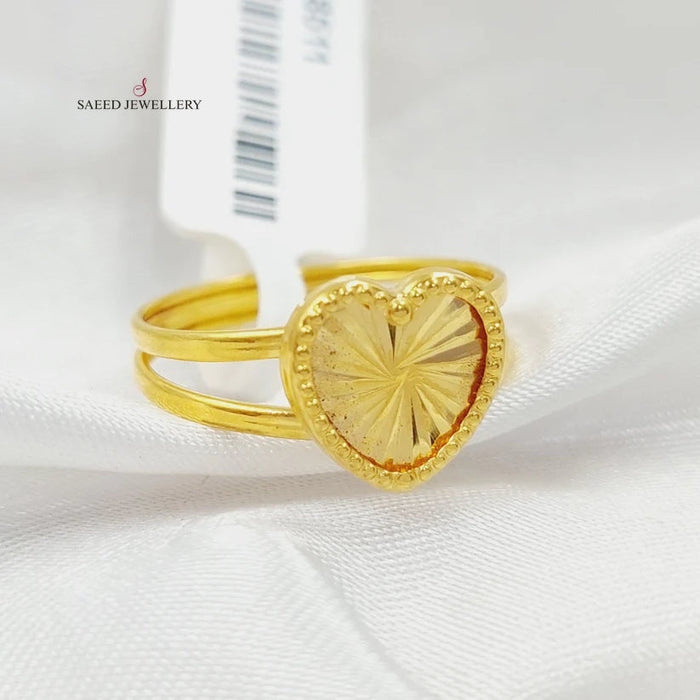 Heart Ring  Made Of 18K Yellow Gold by Saeed Jewelry-29619