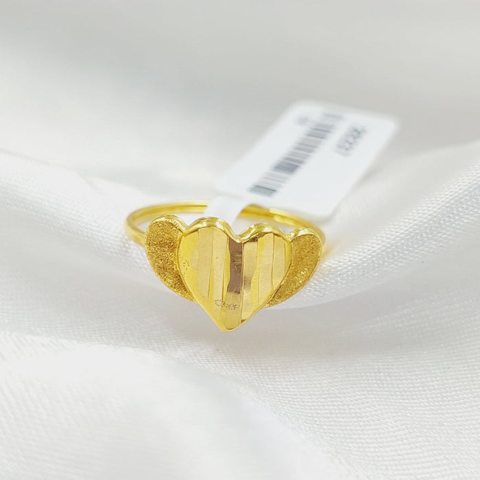 Heart Ring Made Of 18K Yellow Gold by Saeed Jewelry-28442
