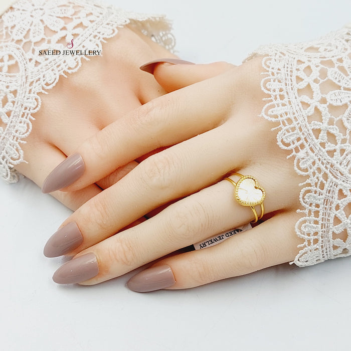 18K خاتم قلب-مجوهرات الشيخ سعيد-Saeed Jewelry