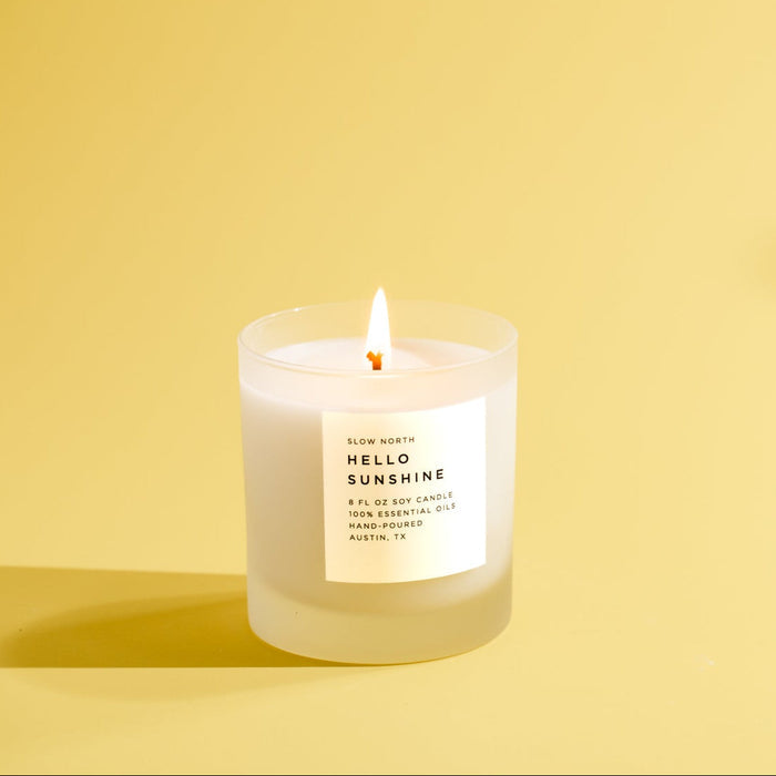 Hello Sunshine – Grapefruit, Geranium & Lime Signature Soy Candle