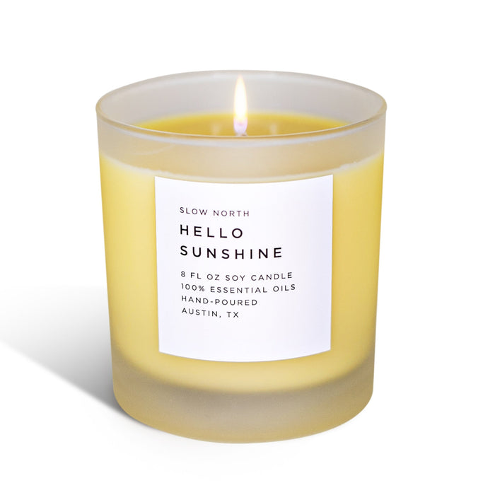 Hello Sunshine – Grapefruit, Geranium & Lime Signature Soy Candle