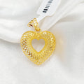 Heart Pendant Made Of 21K Yellow Gold by Saeed Jewelry-28311